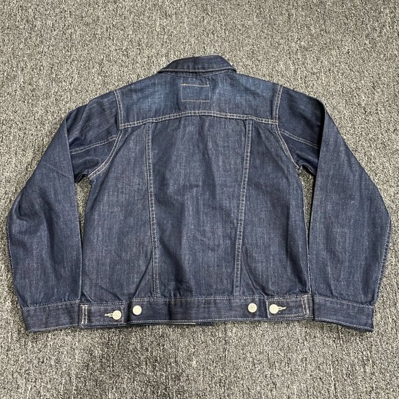 LEVI STRAUSS Black Jean Denim Jacket Size Large 12-13 Years LEVI'S Kids Boy Girl - Picture 6 of 9